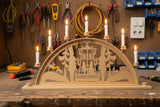 Reparatur und Elektrifizierung von Schwibbögen und Einbau von Pyramidenmotoren in Weihnachtspyramiden
