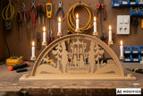 Reparatur und Elektrifizierung von Schwibbögen und Einbau von Pyramidenmotoren in Weihnachtspyramiden