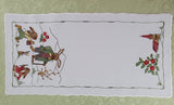 Plauener Spitze Stickerei Ostern Hasenschule Tischläufer Größe 23x46cm