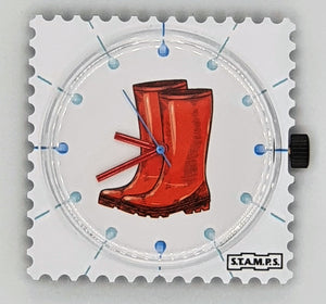 Stamps- Uhr Rubberboots