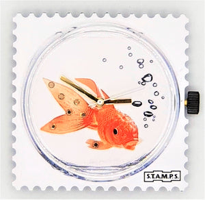Stamps- Uhr Diamond Goldfish mit echten Swarovskisteinen