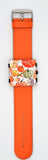 Stamps- Uhr komplett mit Zifferblatt Pumpkin
