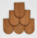 Holzschindeln Mahagonisperrholz  100Stück
