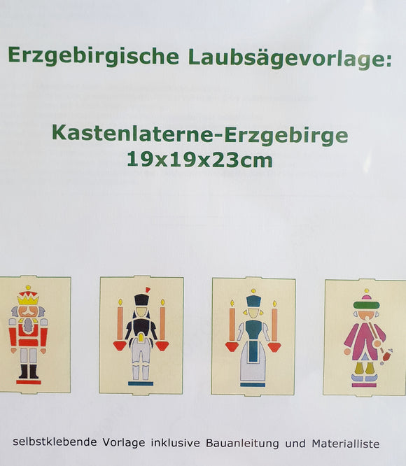 Laubsägevorlage für Kastenlaterne  Erzgebirge  Art.2383