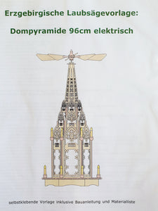 Laubsägevorlage Dompyramide elektrisch