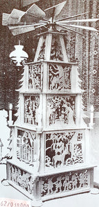 Laubsägevorlage Märchenpyramide mit Sockel Höhe: ca. 100cm
