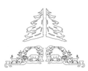 Bastler-Komplettset für Hängepyramide "Wald"